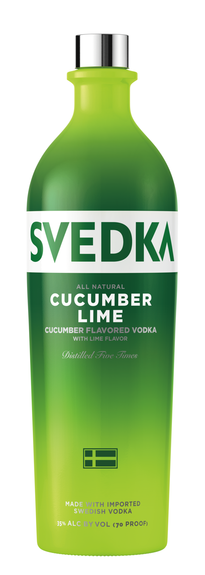slide 1 of 4, SVEDKA Cucumber Lime Flavored Vodka, 1 L Bottle, 70 Proof, 33.81 fl oz