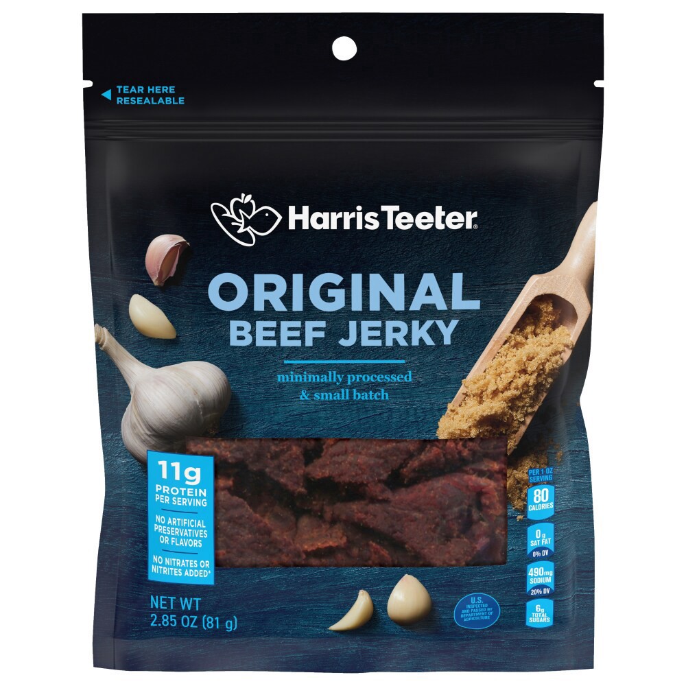 slide 2 of 2, Harris Teeter® Original Beef Jerky, 2.85 oz
