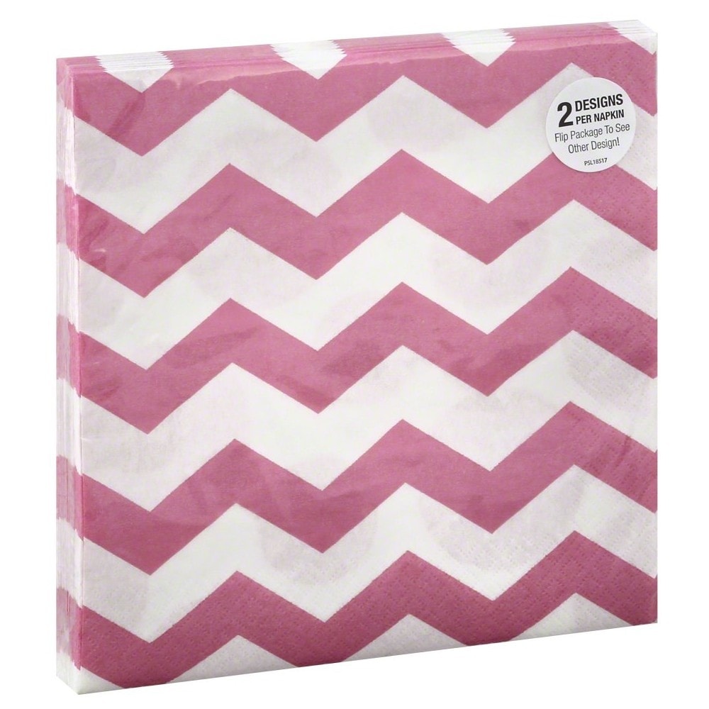 slide 1 of 1, Sensations Candy Pink Lunch Napkins, 16 ct