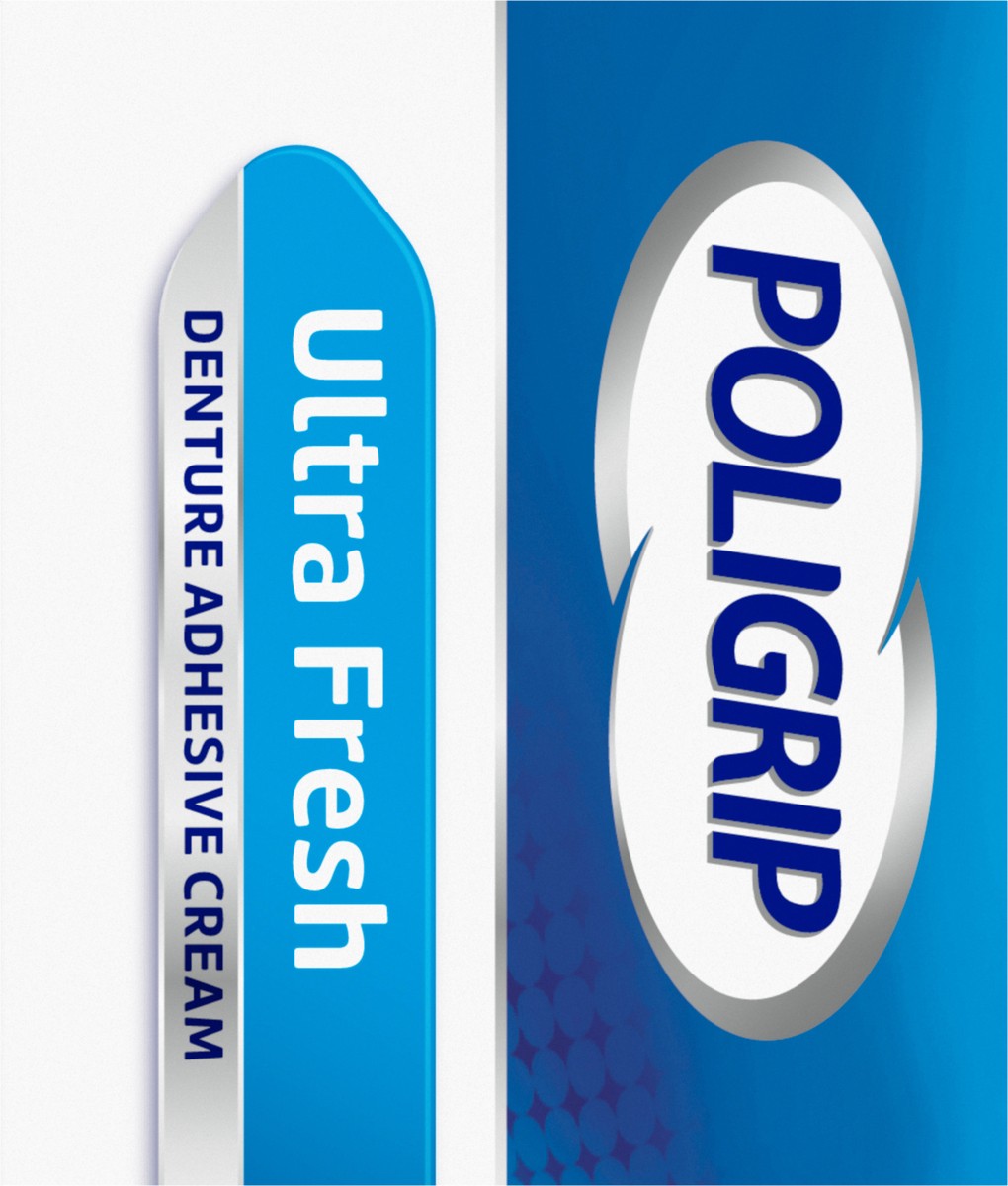 slide 6 of 8, Super Poligrip Poligrip Super Strong All Day Hold Ultra Fresh Denture Adhesive Cream, 2.4 oz