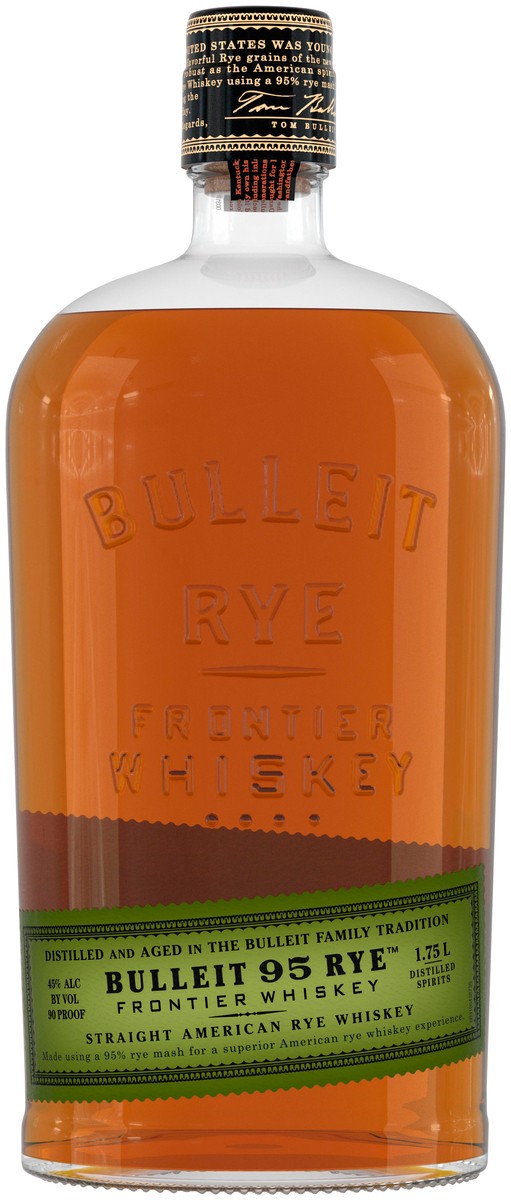 slide 1 of 36, Bulleit 95 Rye Whiskey, 1.75 liter