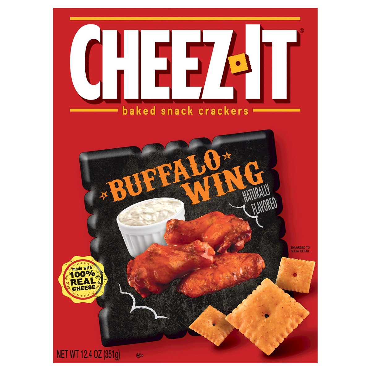 slide 1 of 5, Cheez-It Cheese Crackers, Buffalo Wing, 12.4 oz, 12.4 oz
