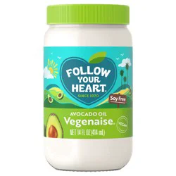 Follow Your Heart Dairy Free Vegan Avocado Oil Mayo, 14 FL OZ Jar