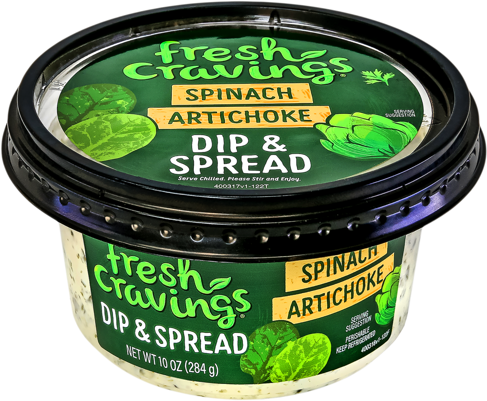slide 2 of 3, Fresh Cravings® Spinach Artichoke Dip & Spread, 10 oz