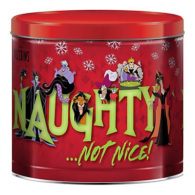 slide 1 of 1, Signature Brands Disney Villain Christmas Popcorn Tin, 21 oz
