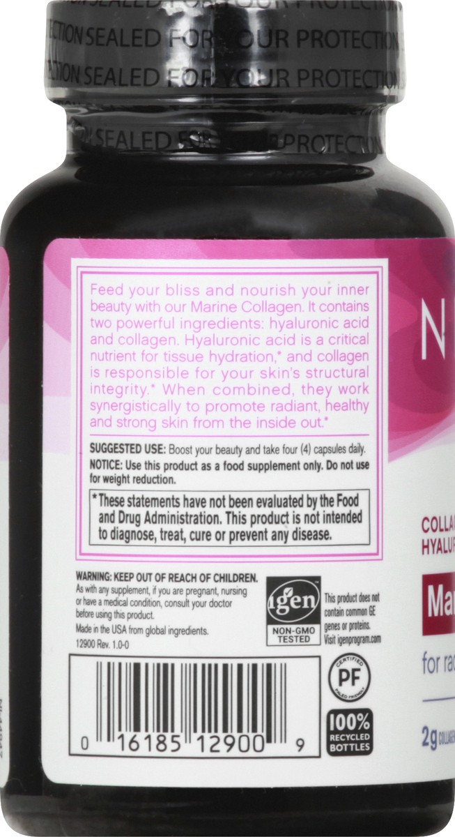 slide 8 of 9, NeoCell Marine Collagen With Collagen Type 1 and 3 and Hyaluronic Acid, Capsule, 120 Count, 1 Bottle, 120 ct