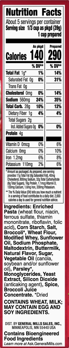 slide 8 of 9, Tuna Helper Creamy Broccoli, 6.4 oz