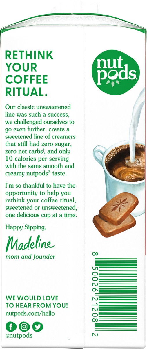slide 2 of 5, nutpods Sweetened Almond + Coconut Cookie Butter Creamer - 11.2 fl oz, 11.2 fl oz