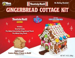 Tootsie Roll Tootsie Gingerbread Small Cottage Kit