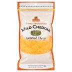 slide 1 of 1, ShopRite Shredded Mild Cheddar Cheese, 1 ct