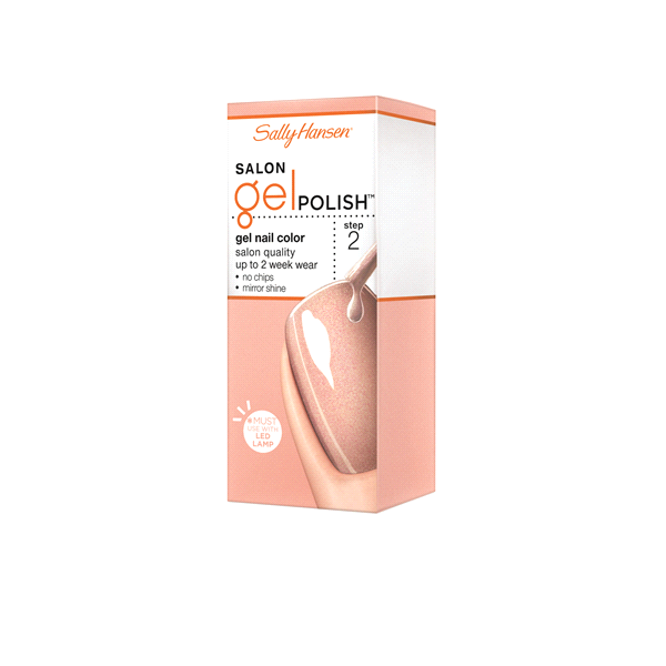 slide 1 of 1, Sally Hansen Salon Pro Gel Nail Color Rose Gold Glow, 1 ct