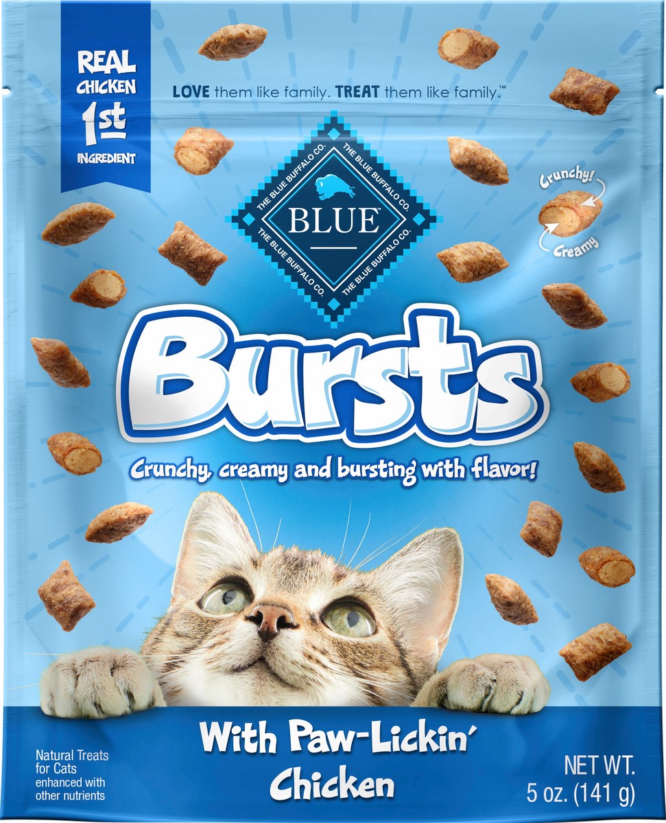 slide 2 of 3, Blue Buffalo Chicken Burst Cat Treats, 5 oz