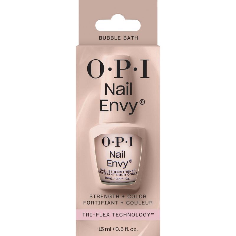 slide 8 of 8, OPI Nail Envy Bubble Bath Strength + Color 0.5 fl oz, 0.5 fl oz