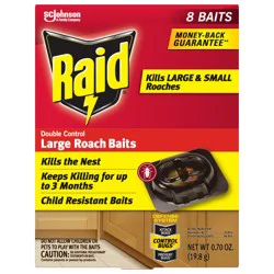 Raid Large Double Control Roach Baits 0.7 oz