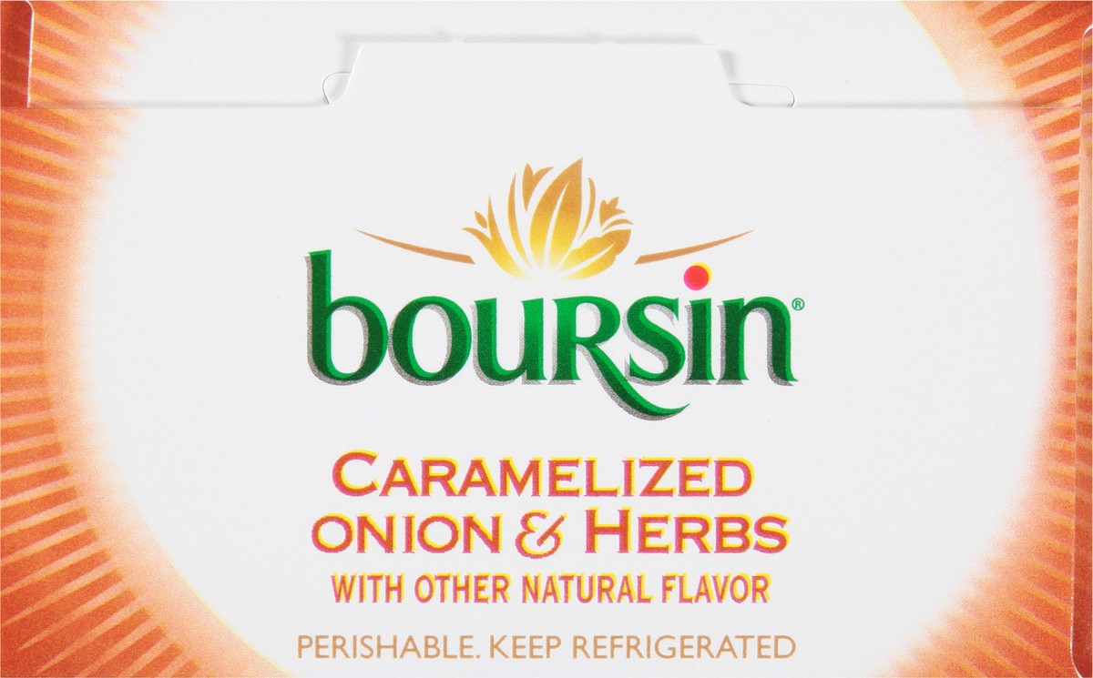 slide 3 of 9, Boursin Cheese, Gourmet, Caramelized Onion & Herbs, Spreadable, 5.3 oz