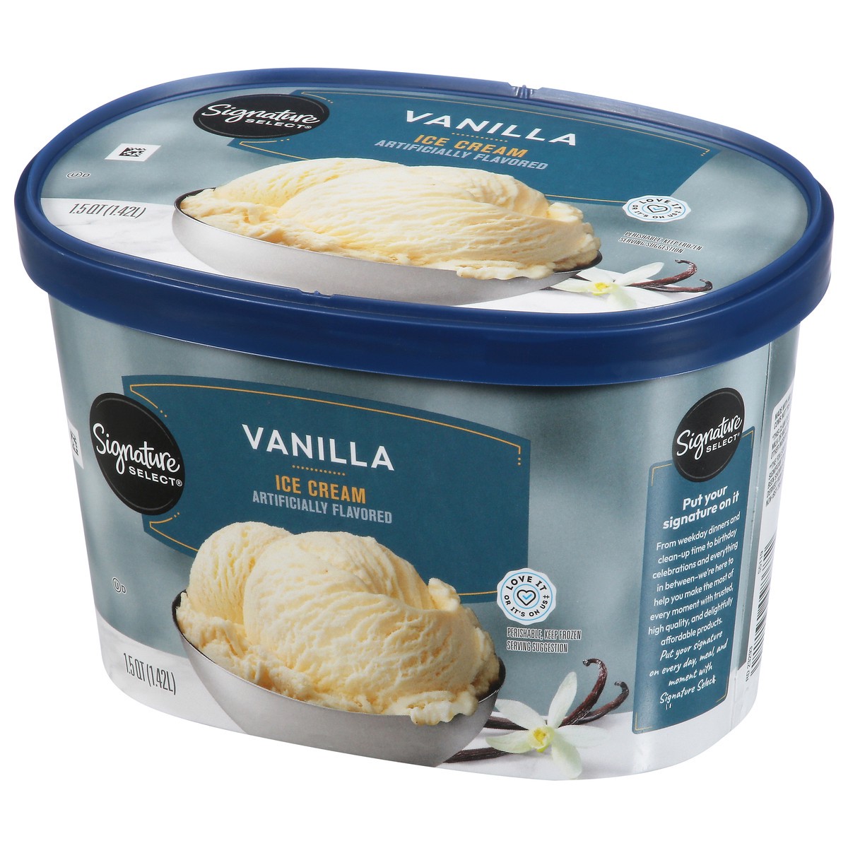 slide 12 of 12, Signature Select Vanilla Ice Cream 1.5 qt, 1.5 qt