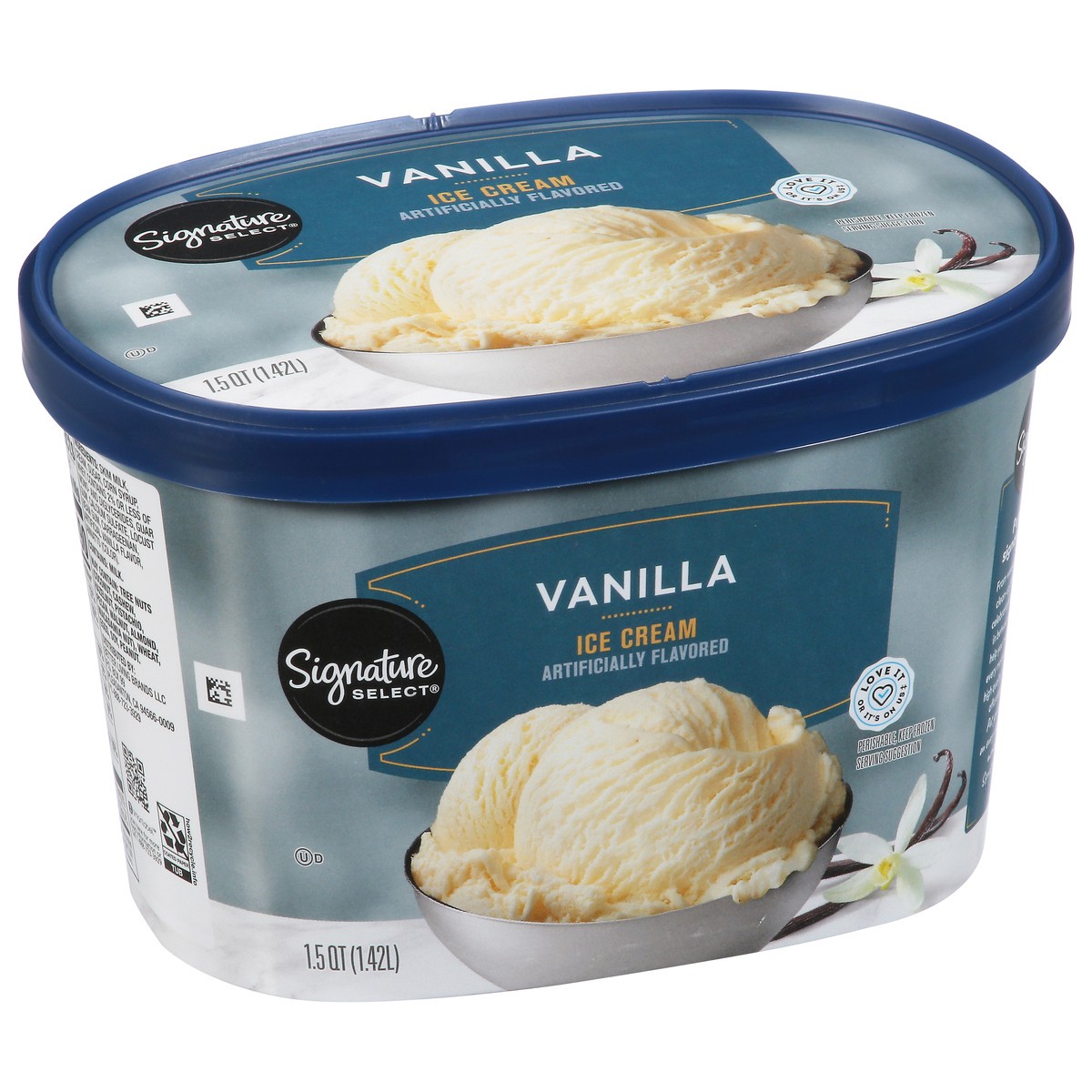 slide 9 of 12, Signature Select Vanilla Ice Cream 1.5 qt, 1.5 qt