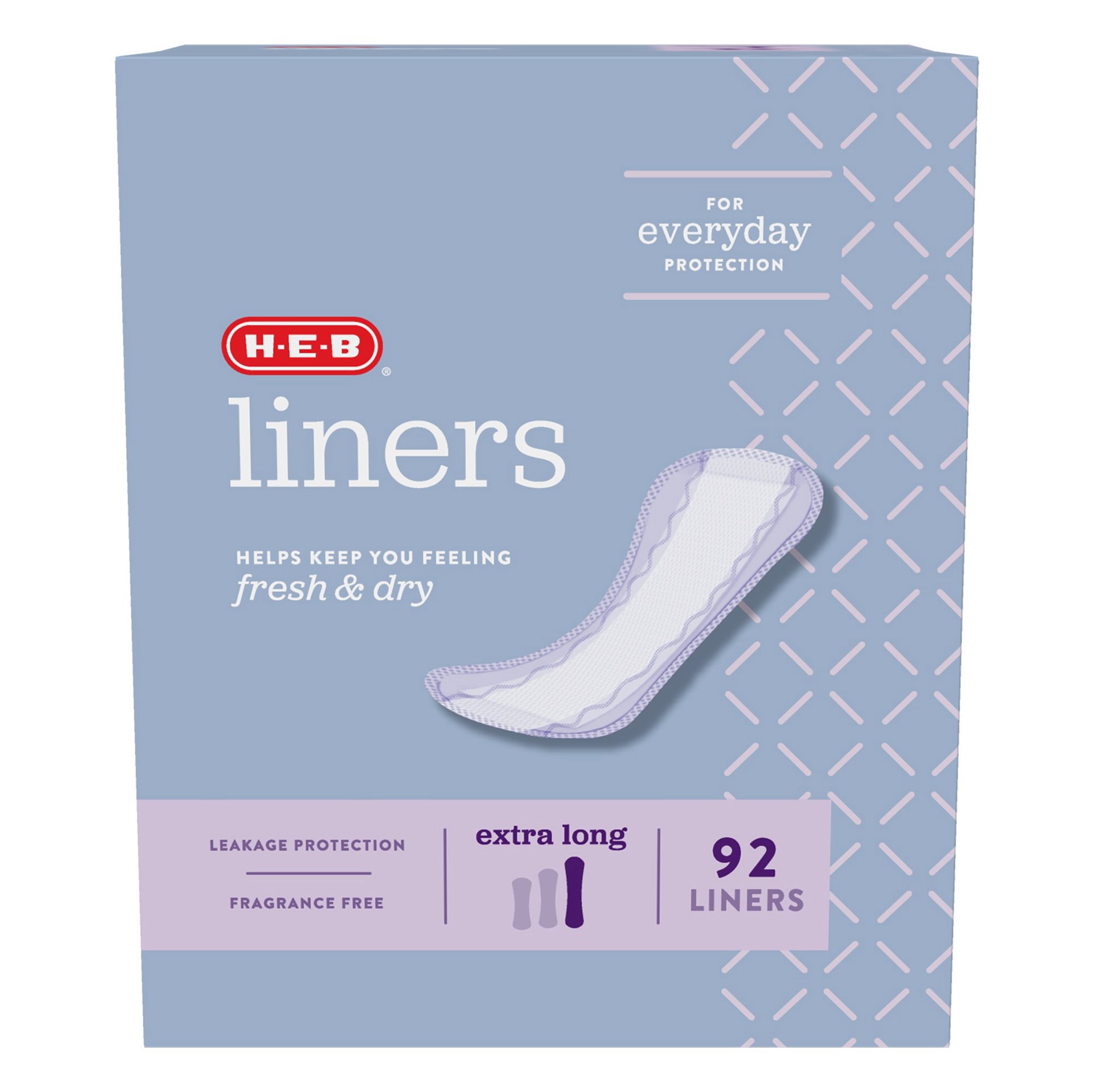 slide 1 of 1, H-E-B Liners - Extra Long, 92 ct
