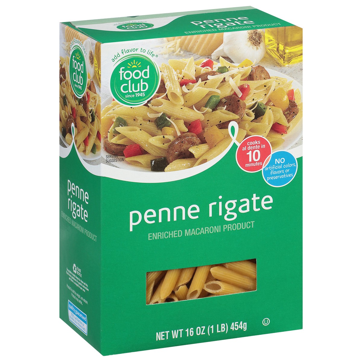 slide 14 of 15, Food Club Penne Rigate 16 oz, 16 oz
