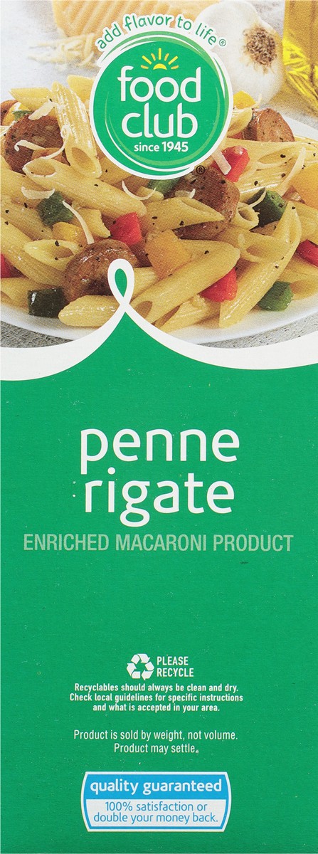 slide 6 of 15, Food Club Penne Rigate 16 oz, 16 oz