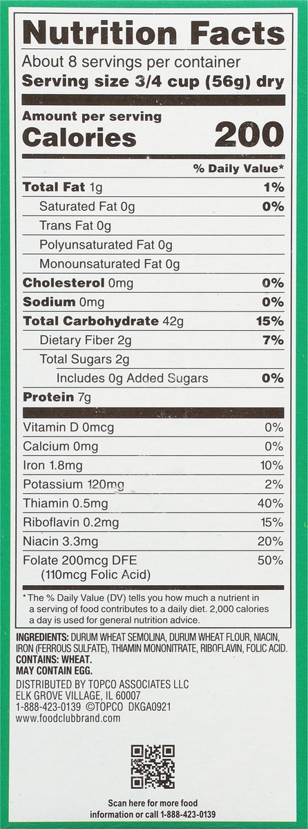 slide 4 of 15, Food Club Penne Rigate 16 oz, 16 oz