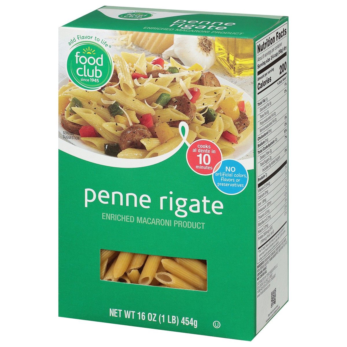 slide 7 of 15, Food Club Penne Rigate 16 oz, 16 oz
