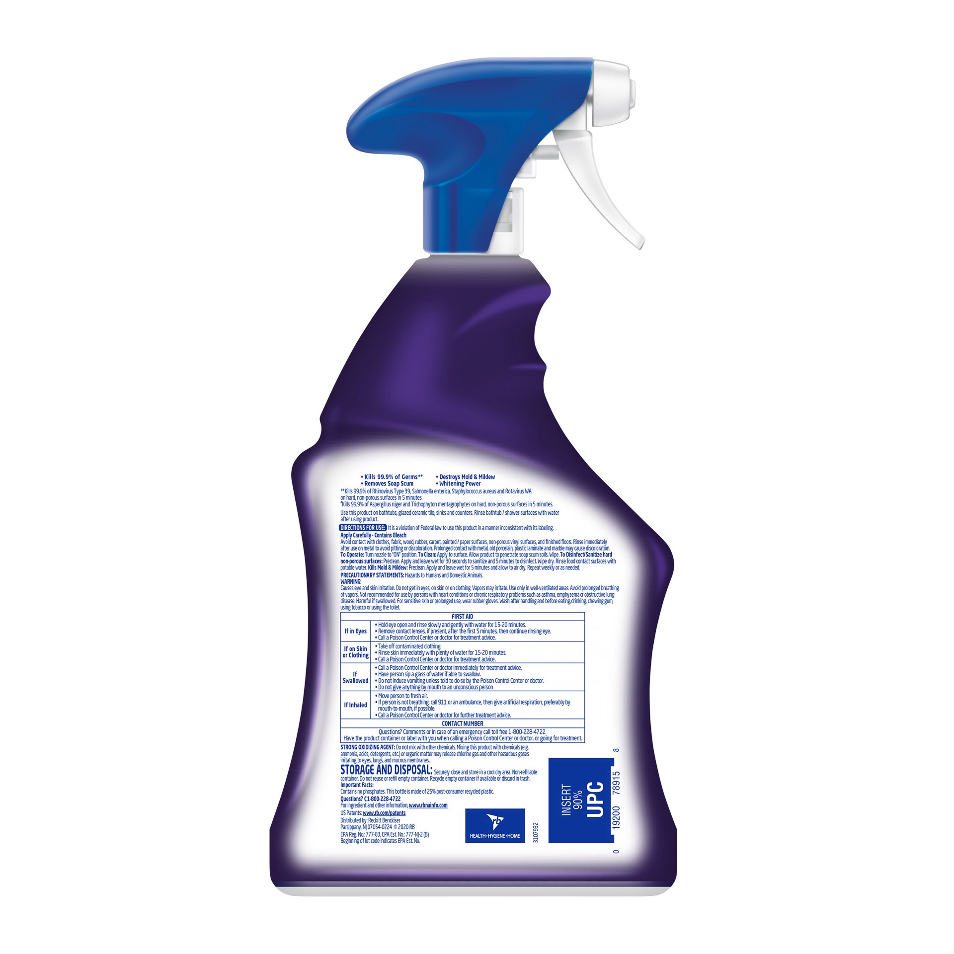 slide 3 of 3, LYSOL Bathroom Cleaner Mold & Mildew Remover, 32 oz