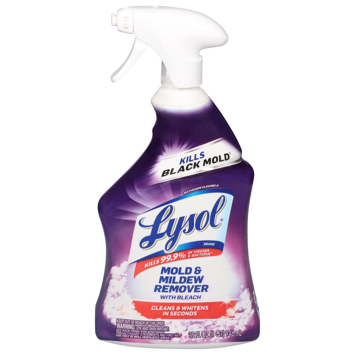 slide 1 of 3, Lysol Mold & Mildew Remover with Bleach 32 fl oz, 32 fl oz