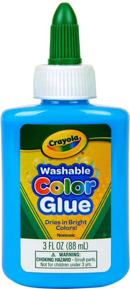 slide 1 of 1, Crayola Washable Color Glue - Pacific Blue, 3 fl oz