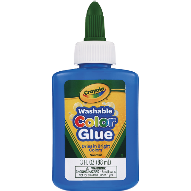 slide 1 of 1, Crayola Washable Color Glue - Pacific Blue, 3 fl oz