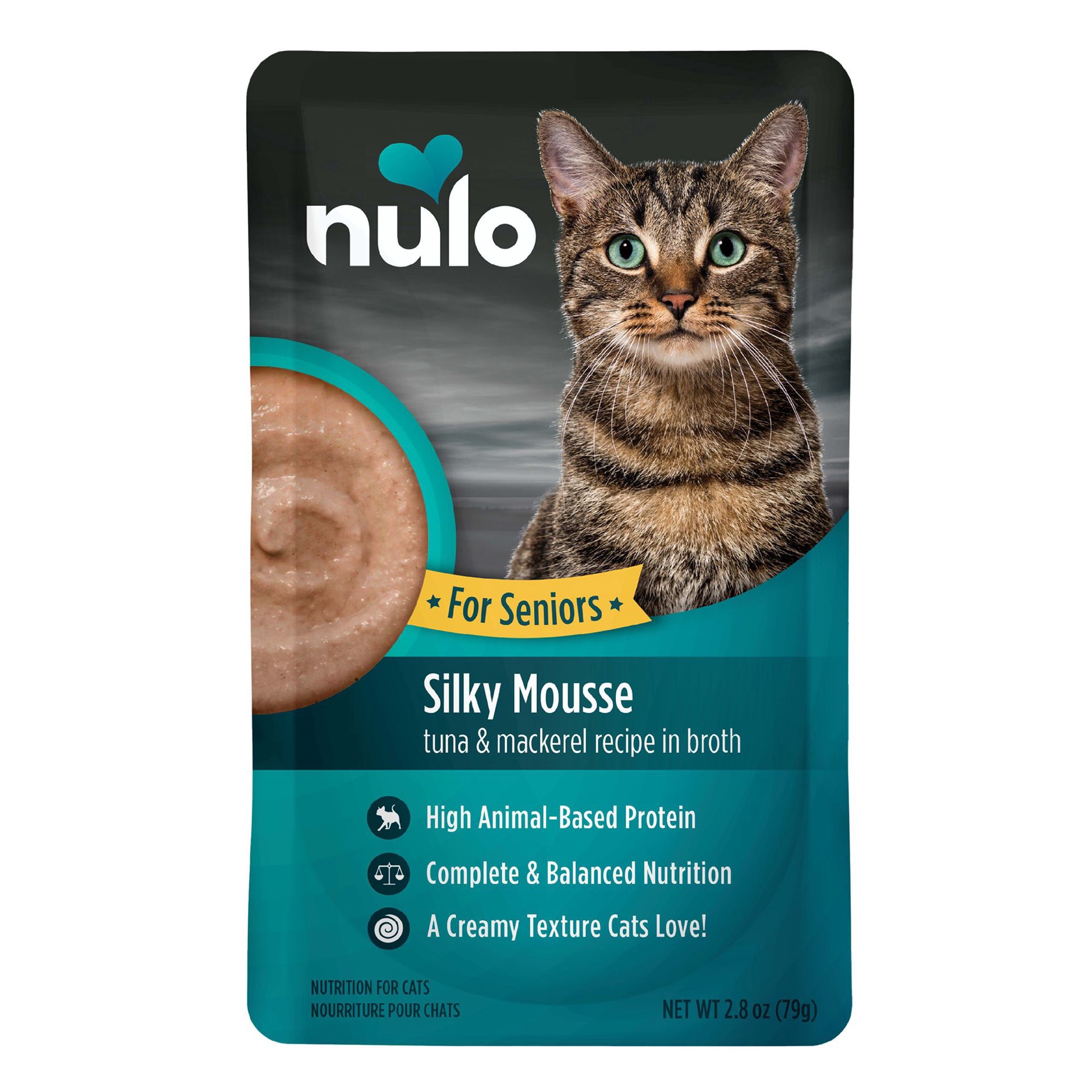 slide 1 of 1, Nulo MedalSeries Senior Wet Cat Food - High-Protein, Silky Mousse, 2.8 Oz., 2.8 oz
