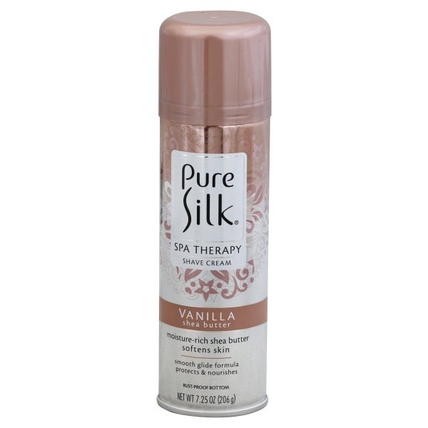 slide 1 of 1, Pure Silk Vanilla Shea Butter Spa Therapy Shave Cream, 7.25 oz