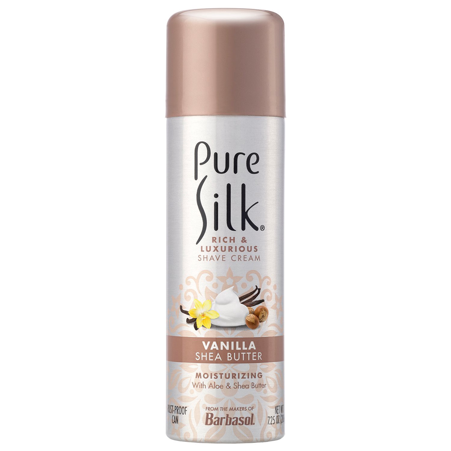 slide 1 of 1, Pure Silk Vanilla Shea Butter Spa Therapy Shave Cream, 7.25 oz