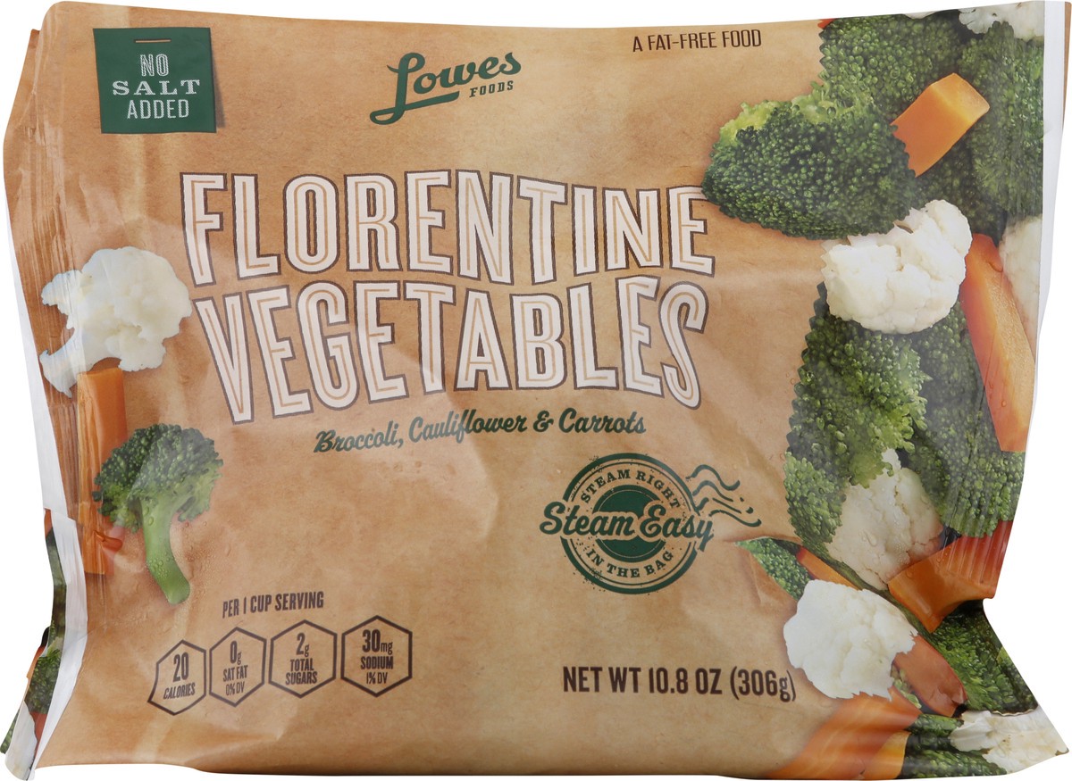 slide 5 of 8, Lowes Foods Steamable Vegetable Florentine, 10.8 oz