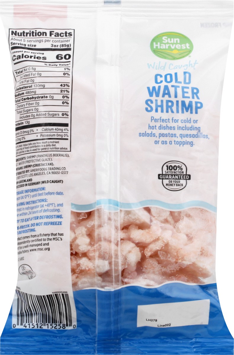 slide 7 of 13, Sun Harvest Wild Cold Water Shrimp 125/175, 1 lb