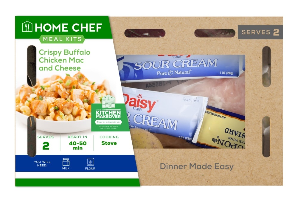 slide 1 of 1, Home Chef Value Meal Kit Crispy Buffalo Chicken Mac And Cheese, 27 oz