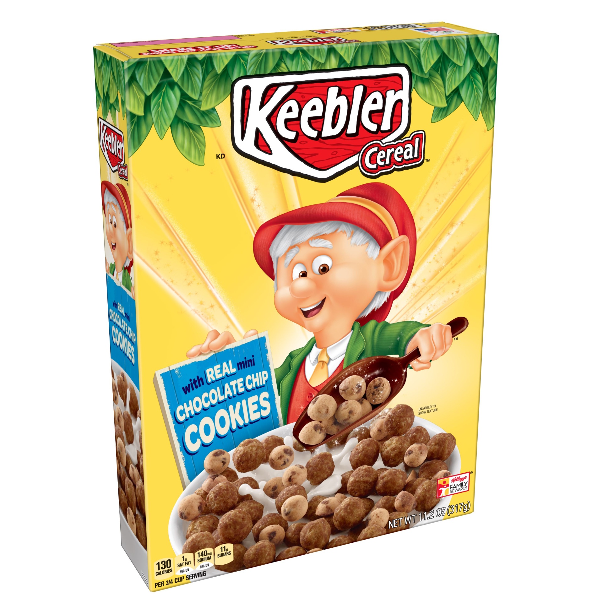 slide 1 of 7, Keebler Cereal Chocolate Chip Cookies Cereal, 11.2 oz