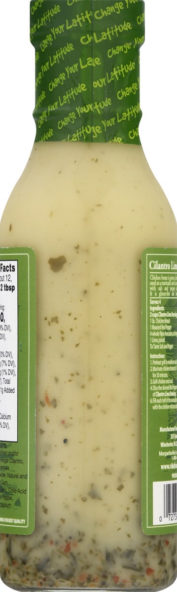 slide 10 of 10, Margaritaville Brewing Co. Dressing Premium Cilantro Lime, 12 fl oz