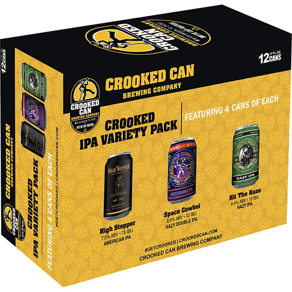 slide 1 of 1, Crooked Can Ipa Variety Pack, 12 ct; 12 oz