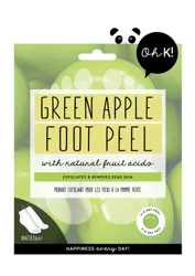 Oh K! Green Apple Peeling Foot Mask, 1 ct