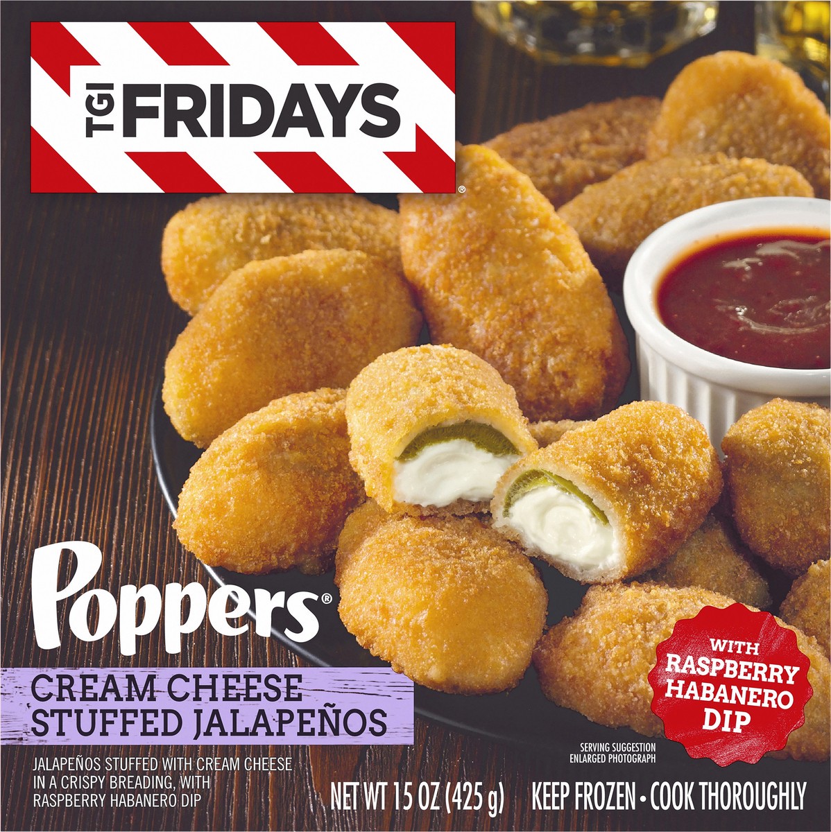 slide 6 of 9, T.G.I. Friday's Cream Cheese Stuffed Jalapenos Poppers, 15 oz