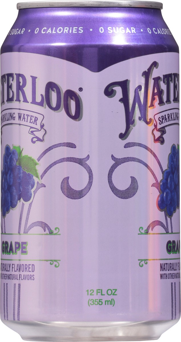 slide 8 of 9, Waterloo Grape Sparkling Water 12 fl oz, 12 oz