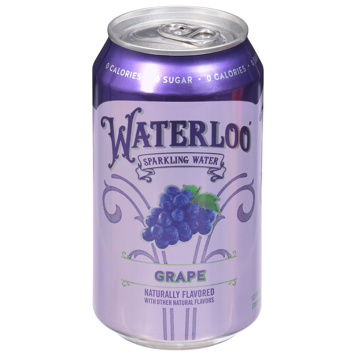 slide 1 of 9, Waterloo Grape Sparkling Water 12 fl oz, 12 oz