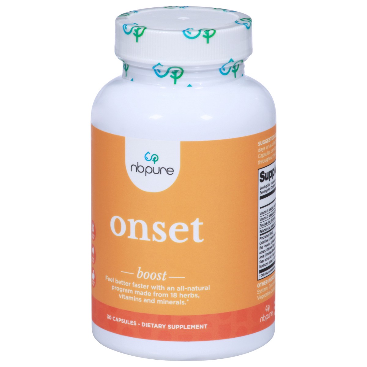 slide 4 of 9, NBPure Boost Onset 30 Capsules, 30 ct