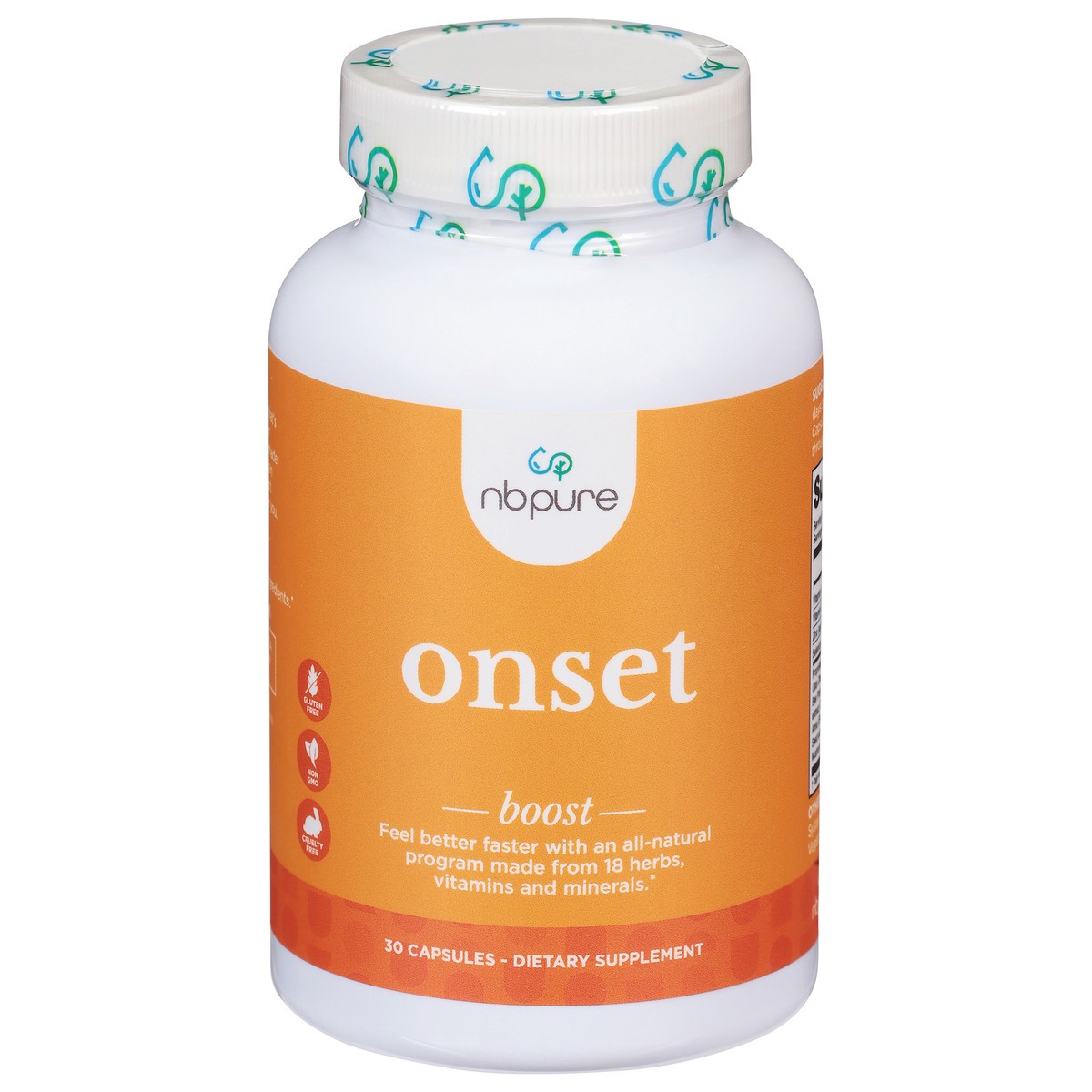 slide 1 of 9, NBPure Boost Onset 30 Capsules, 30 ct