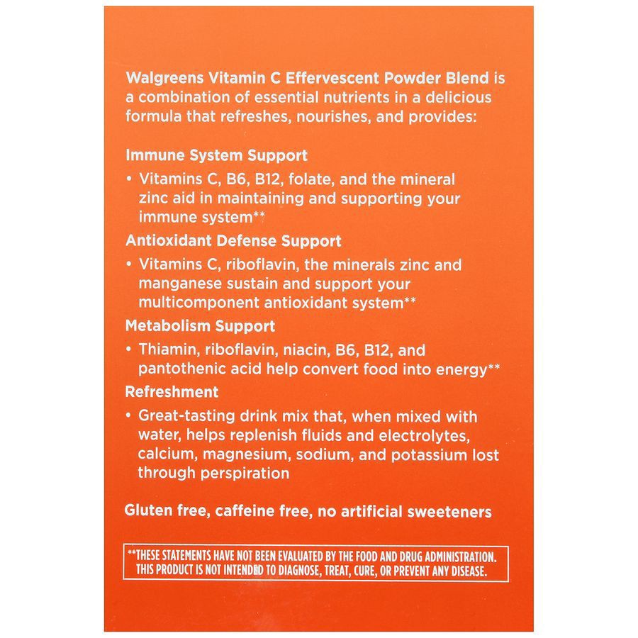 slide 3 of 5, Walgreens Effervescent Powder Blend Orange Flavor with other natural flavors- 30 ct, 30 ct
