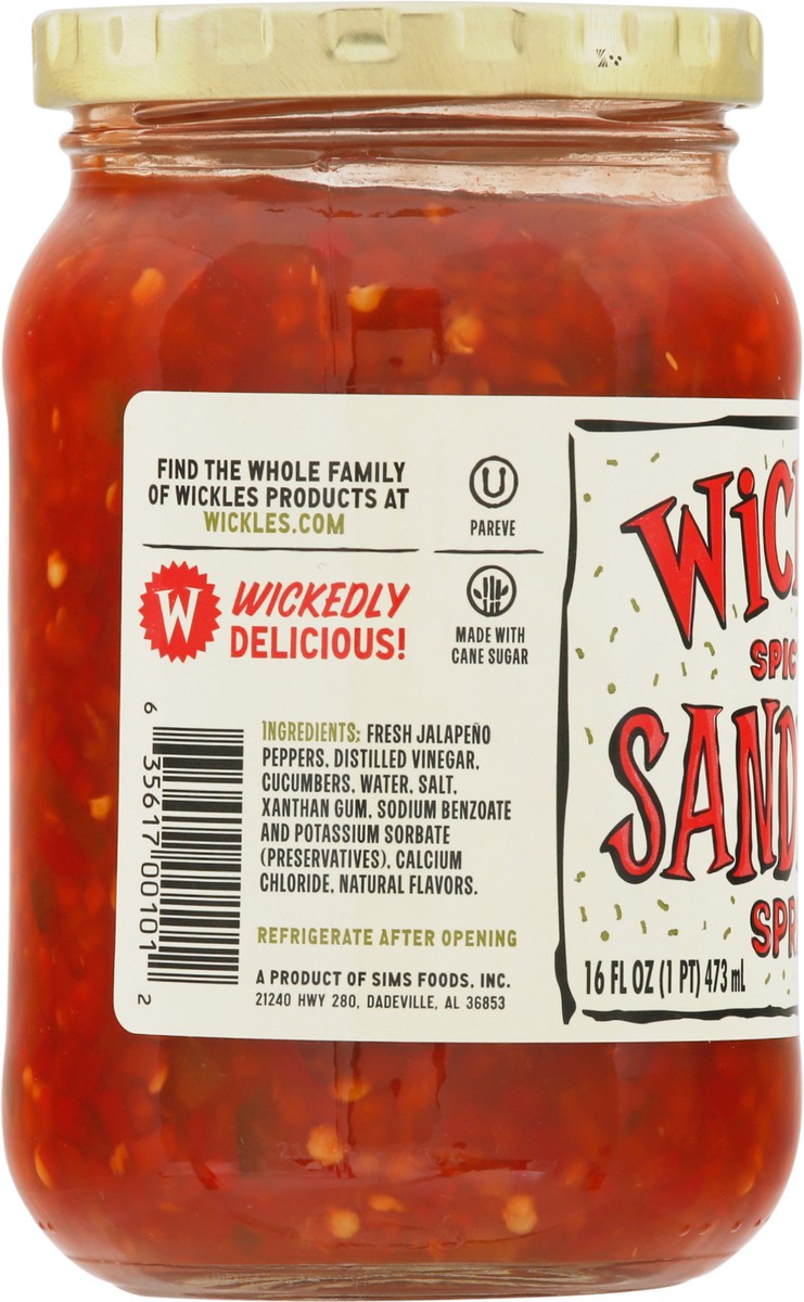 slide 7 of 9, Wickles Spicy Red Sandwich Spread 16 fl oz, 16 oz