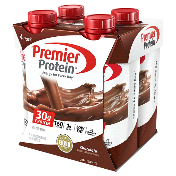 slide 1 of 1, Premier Protein Chocolate Shake, 4 ct