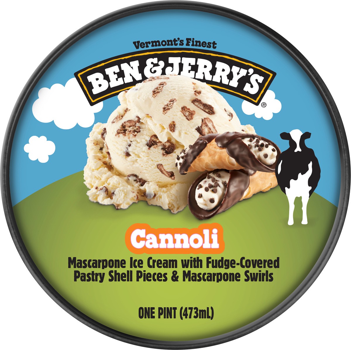 slide 3 of 6, Ben & Jerry's Cannoli, 1 pint