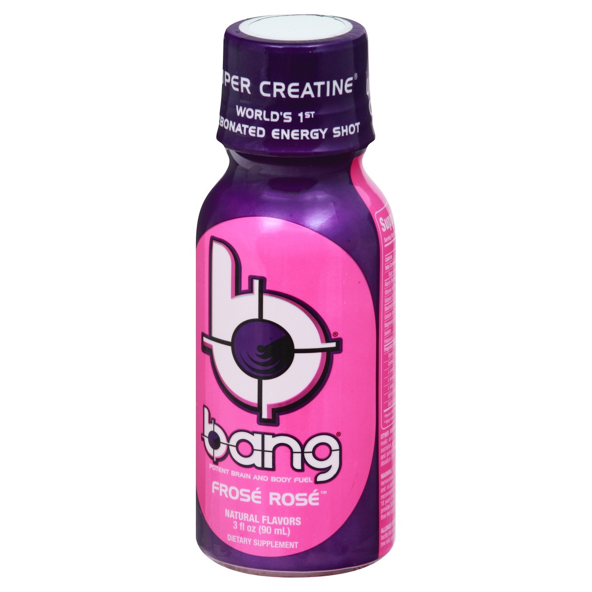 slide 5 of 9, Bang Super Creatine Frose Rose Drink Supplement - 3 oz, 3 oz